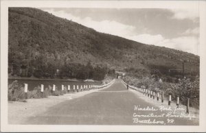 RPPC Postcard Hinsdale Road from Connecticut River Bridge Brattleboro VT