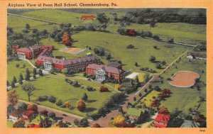 CHAMBERSBURG, Pennsylvania PA  PENN HALL SCHOOL~Girl's Prep BIRD'S EYE VIEW Card