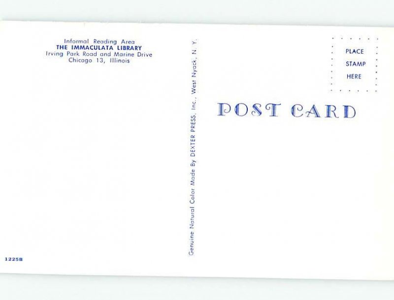 Pre-1980 LIBRARY SCENE Chicago Illinois IL AF1487