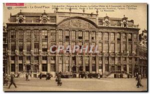 Old Postcard Brussels Grand Place South coast is home to the Bourse Hill