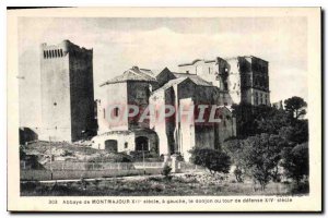 Postcard Abbey Montmajour XII century has left the keep or tower defense XIV ...