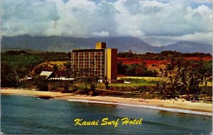 VINTAGE POSTCARD THE KAUAI SURF HOTEL AT KAUAI HAWAII POSTED 1963 L288