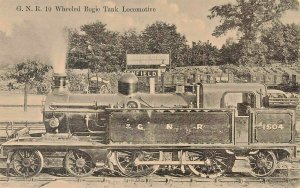 Enfield U.K. Railway Station 10 Wheeled Bogie Tank Locomotive Tran Postcard