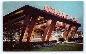 DES PLAINES, IL Illinois ~ O'HARE INN AIRPORT HOTEL c1960s Roadside  Postcard