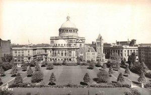 BOSTON, MA Massachusetts  FIRST CHURCH OF CHRIST SCIENTIST  1947 B&W Postcard