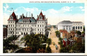 New York Albany State Capitol and Education Building 1925 Curteich