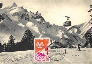 CARTE MAXIMUM : le mont-dore le telepherique du puy de sancy en hiver - tres ...