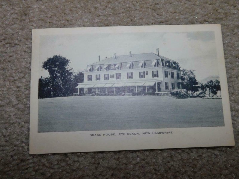 DRAKE HOUSE, RYE BEACH, NEW HAMPSHIRE, USED VINTAGE CARD