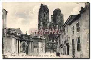 Old Postcard Toul and the Cathedral City hotel