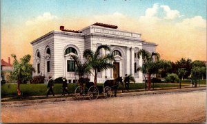 Postcard Free Public Library in San Diego, California