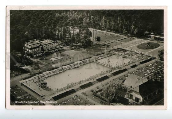 158566 Germany NEU-ISENBURG Waldschwimmbad swimming pool OLD