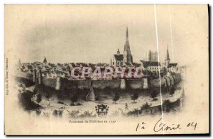 Old Postcard Panorama of Pithiviers in 1540