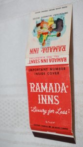 Ramada Inns Luxury for Less Hotel 20 Strike Matchbook Cover