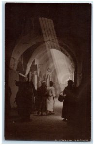 c1940's Street Scene in Jerusalem Palestine Unposted RPPC Photo Postcard