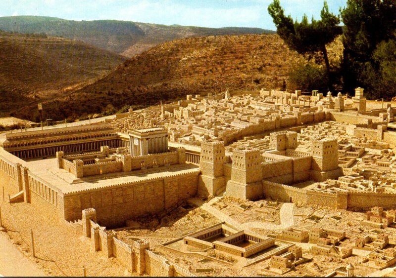 Israel Caesarea Part Of Reproduction Of Jerusalem On Grounds Of Holyland Hotel