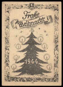 3rd Reich Germany 1944 544VGD Field Police Weihnacht Christmas FELDPOST C 100520