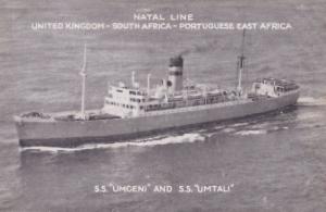 SS Umgeni Umtali Natal Line Ship Old Postcard