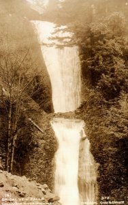 c. 1920 RPPC Bridal Veil Falls Columbia River Highway Postcard F91