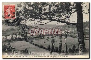 Old Postcard The Alps Mancelles Saint Leonard des Bois general view