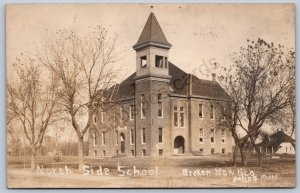 K23/ Broken Bow Nebraska RPPC Postcard c1910 North Side School 262