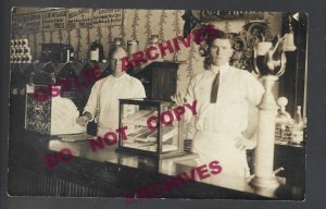 Whitesboro TEXAS RPPC c1910 INTERIOR GENERAL STORE nr Sherman Denison Plano TX