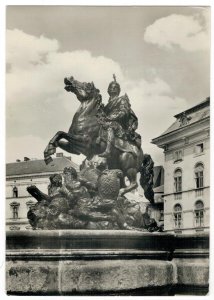 Czechoslovakia 1960 Used Postcard Olomouc Julius Caesar Fountain Czech Republic