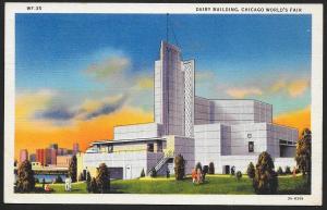 Chicago Worlds Fair 1933-1934 Dairy Building Chicago Illinois Used c1933