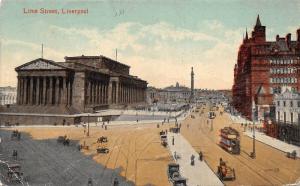 BR65220 lime street  double decker tramway  liverpool   uk