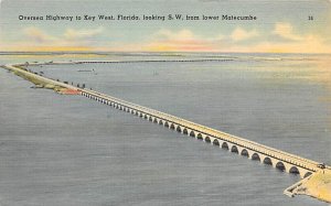 Overseas Highway to Key West Looking South West from Lower Matecumbe Key West...