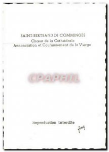 Postcard Moderne Saint Bertrand de Comminges chorur the Annunciation cathedra...