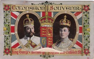 King George and Queen Mary Coronation Souvenir 1911 Rare Fold-Out Card