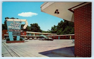 HANNIBAL, MO Missouri ~ Roadside TOWN HOUSE MOTEL & Restaurant c1960s Postcard