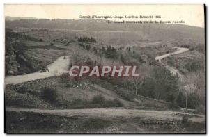 Postcard Old Automobile Gordon Bennett 1905 Michelin Grand Circuit saw the tu...