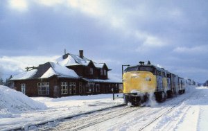 Canada - ON, Chalk River. Railway Station