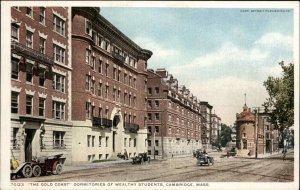 Cambridge Massachusetts MA Wealthy Student Dorms Detroit Pub c1910 Postcard