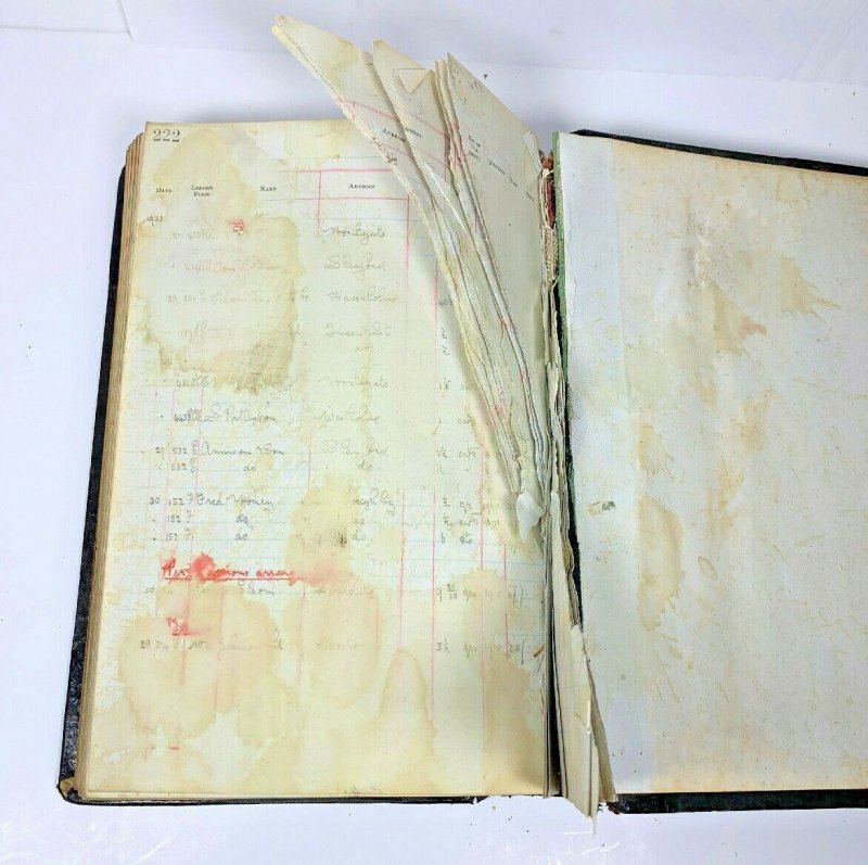 Sale Book Ledger 1932 1933 Possibly From UK Grain Wholesaler Damaged