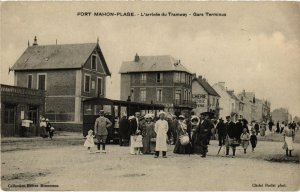 CPA AK FORT-MAHON PLAGE Gare Terminus TRAM VAPEUR (977237)