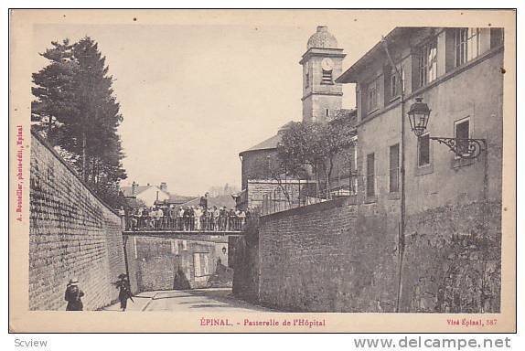 Passerelle De l'Hopital, Epinal (Vosges), France, 1910-1920s