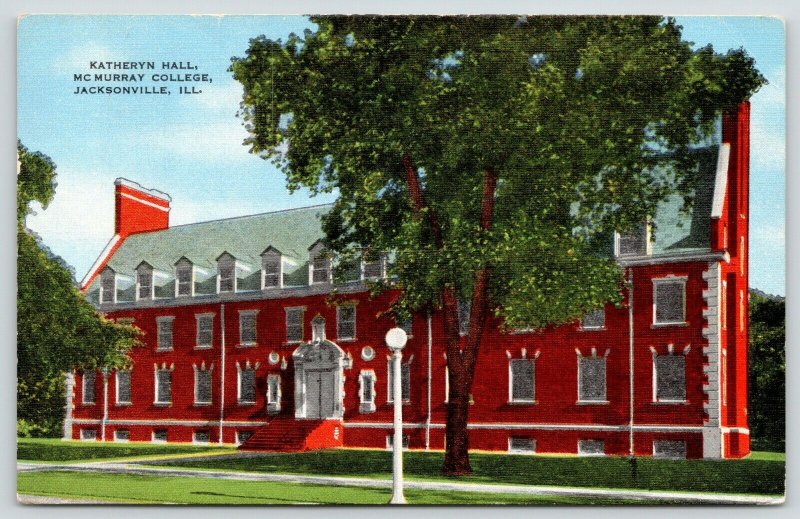 Jacksonville Illinois~Dormers Galore~McMurray College~Katheryn Hall~Linen 1953 