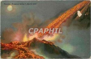  Vintage Postcard Vesuvio - Eruzione levica 7 AprÃ®le 1905 Volcano