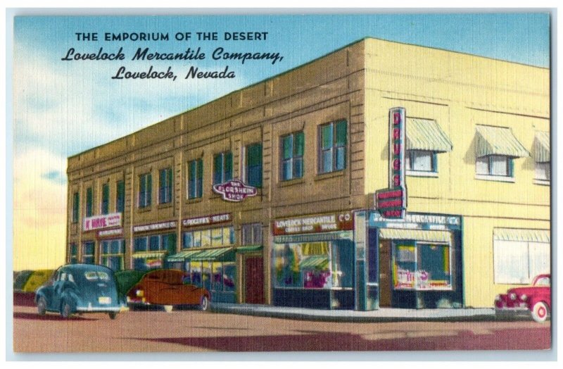 c1960's Lovelock Mercantile Company Florsheim Shoe Lovelock Nevada NV Postcard