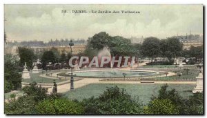Paris Old Postcard Tuileries Garden