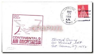 Letter USA 1st Air Micronesia Flight Honolulu May 17, 1968