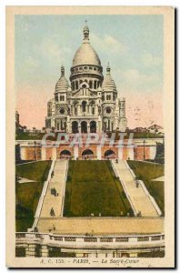 Old Postcard Paris Sacre Coeur