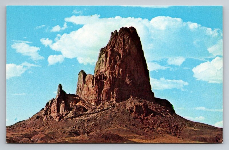 Agathlan Giant Monolith In Monument Valley Arizona Vintage Unposted Postcard