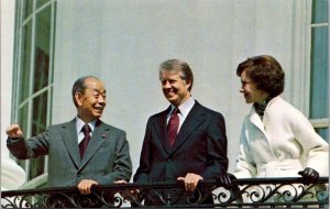 President Jimmy Carter and Rosalynn Carter With Premier Fukuda Of Japan