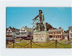 Postcard Fisherman's Memorial, Gloucester, Massachusetts