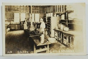 CT Litchfield Kitche, Camp Mohawk RPPC Real Photo c1920s Postcard M16