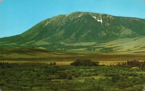 Postcard Elk Mountain Historical Landmark Along Lincoln Highway Peak Wyoming WY