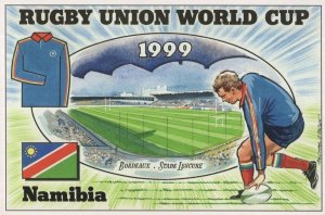 Namibia Team Rugby Union World Cup 1999 Postcard